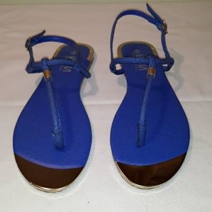 Women blue sandals